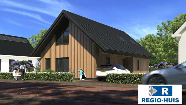 RegioHuis K148 woningontwerp met kap. Betaalbare nieuwbouw met een traditioneel en duurzaam ontwerp. 01